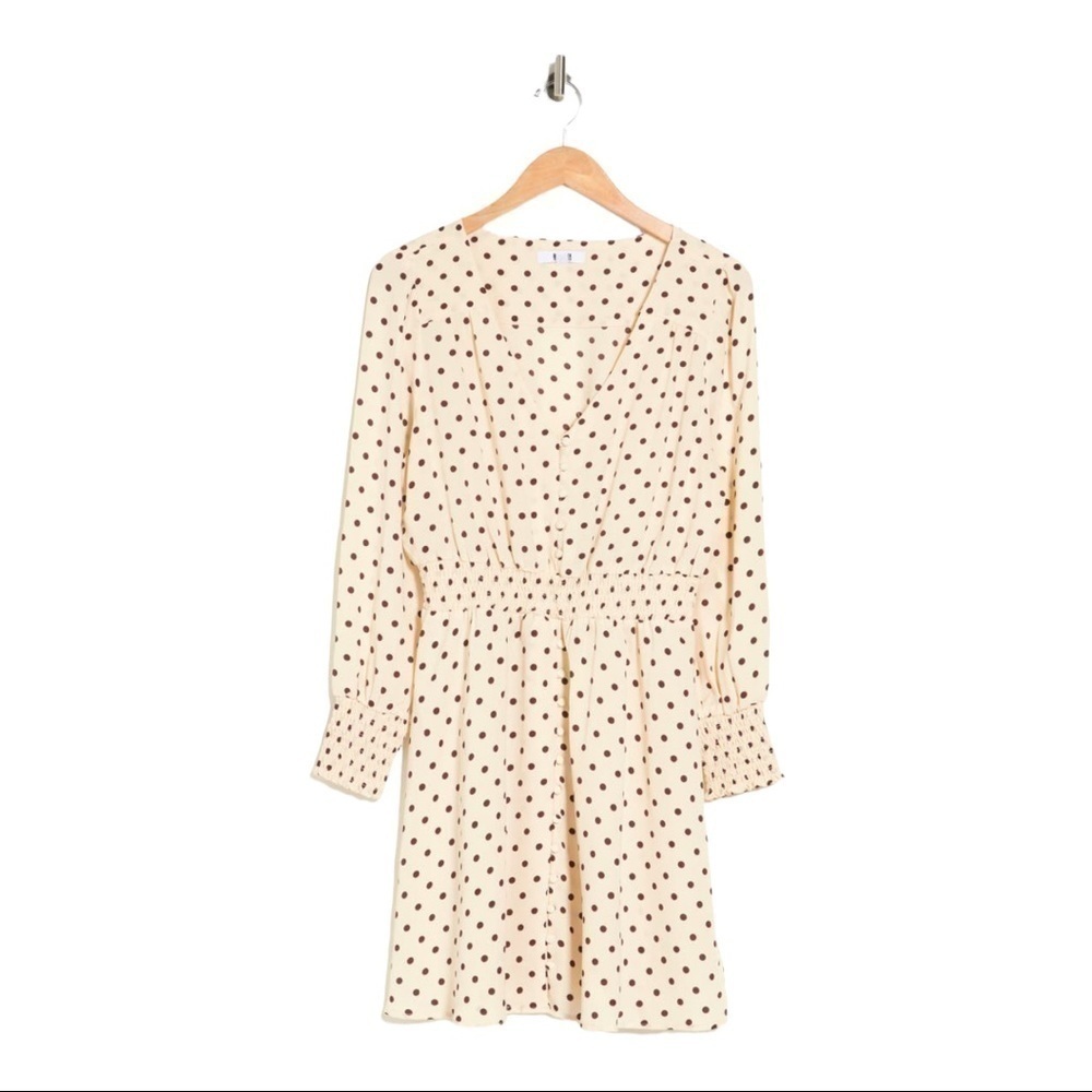 Steve Madden♥️BB Dakota long sleeve smoked mini dress size (medium) - Picture 3 of 7
